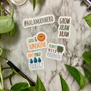 Kalikasan Things Vinyl Die Cut Sticker Flakes | Filipino Tagalog Philippines pilipinas pinoy journal calendar planner sticker