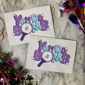 vierge de bombe du Da (armée) Cartes de vœux | kpop kpop j-hope RM Suga V Jimin Jungkook Jin | anniversaire de vacances