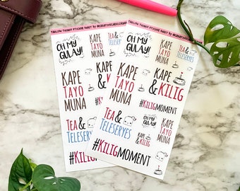 Taglish Planner Stickers: Filipino Inspired Journal Stickers