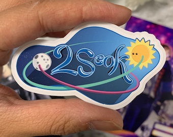 2SEOK J-Hope & Jin Inspired Sticker: Kpop Water Bottle Decal