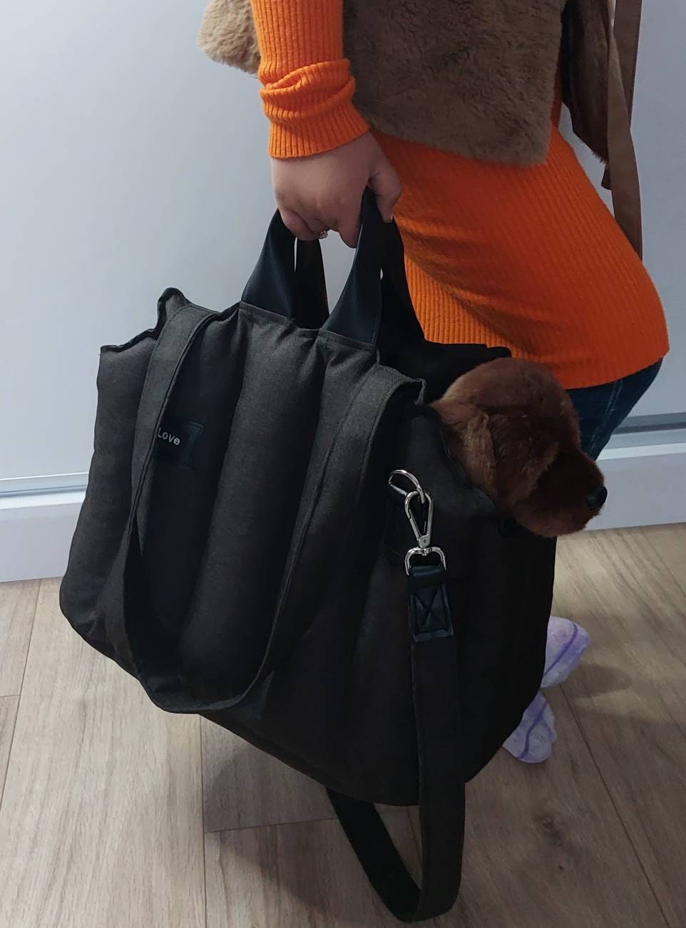 Waterproof Pet Carrier Bag: Small Dog Travel Tote with Faux Fur