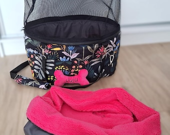 Von der Fluggesellschaft zugelassene Hundetragetasche: Abnehmbares Fellbett & Taschen