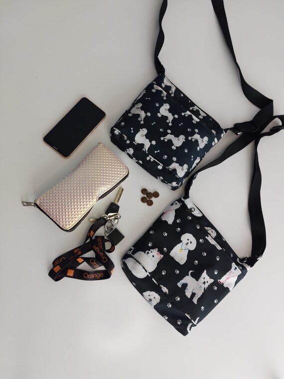 Dog Walker Bag Dog Walking Bag Crossbody Dog Treat Pouch Etsy