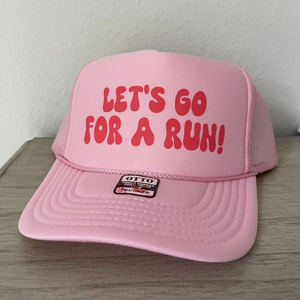 Trucker Hat | Let's Go For A Run! | Customizable