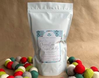 Christmas Cutout Sugar Cookie Baking Mix with Cookie Cutter and Sprinkles - Gluten Free