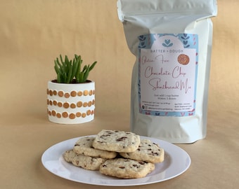 Chocolate Chip Shortbread Slice and Bake Cookie Mix - Gluten-Free