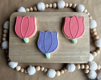 Large Customizable Tulip Sugar Cookies - Gluten-Free