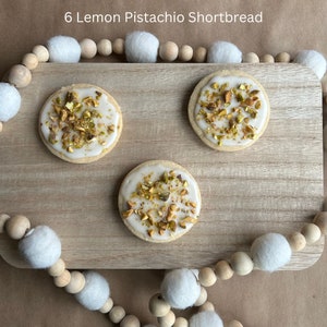 2024 Treat Box includes 6 Gluten-Free Lemon Pistachio Shortbread Cookies