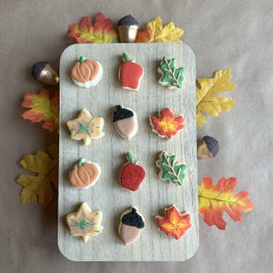 12 Mini Fall Sugar Cookies - Gluten-Free
