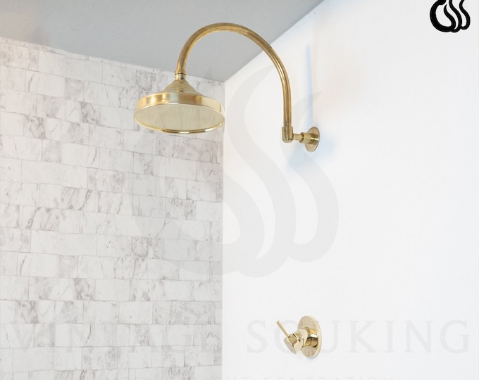 Featured listing image: Brass Concealed Shower System Combo, Build-in Valve