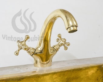 Solid Brass Vanity Faucet For Bathroom