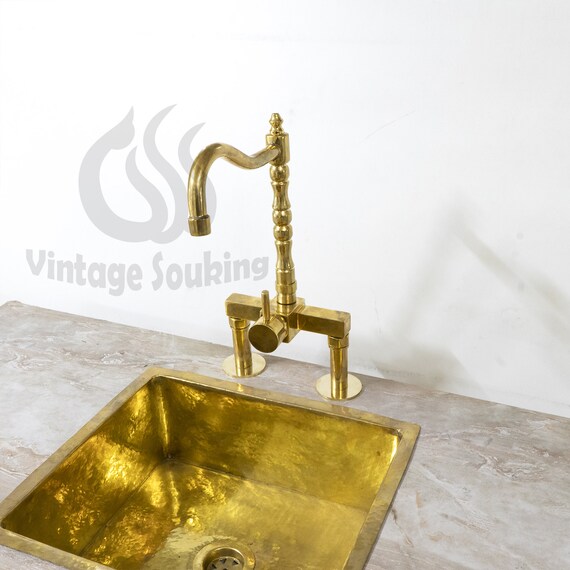 Grifo de latón clásico con asa de palanca grifo de - Etsy España