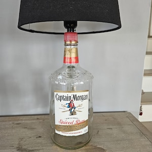 Captain Morgan Liquor Bottle Lamp - Etsy