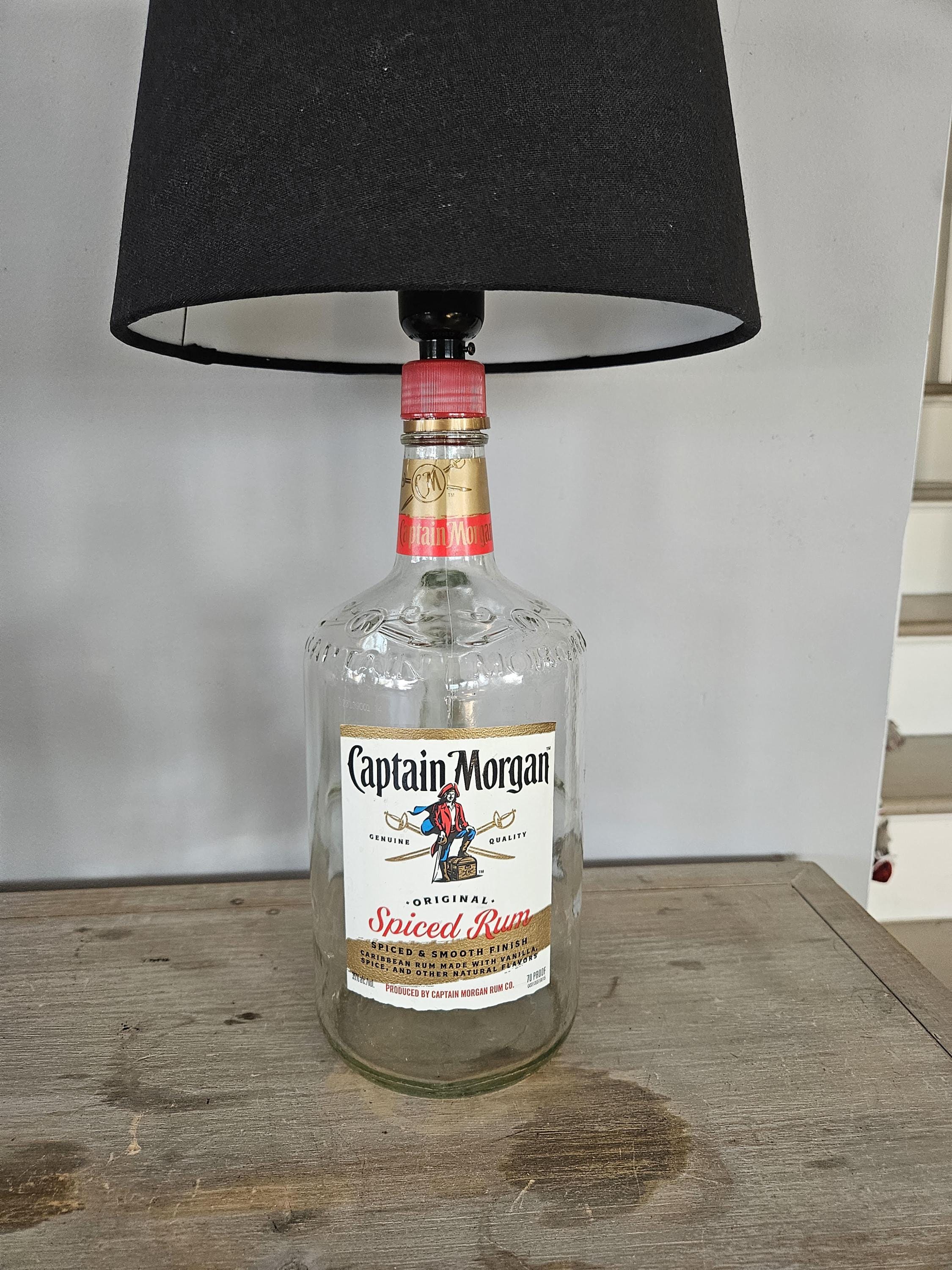 Captain Morgan Liquor Bottle Lamp - Etsy
