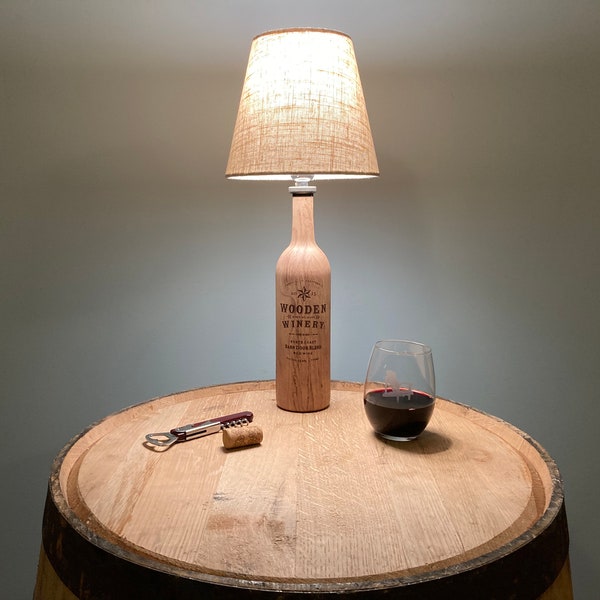 Light Wine Bottle Lamp Etsy