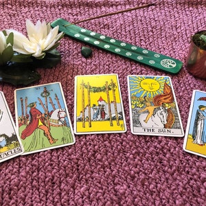 Próximas etapas - propagação de tarô de 5 cartas