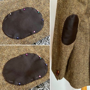 11th Eleventh Doctor Custom Pair of Leather Elbow Patches for Donegal, Harris, and Shetland Tweed Jackets