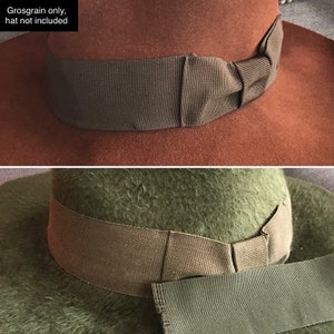 4th Fourth Doctor Indiana Jones Hatband Material - Poet Fedora Grosgrain Ribbon - Ribbon Only, Hat Not Included, Read Description Intro