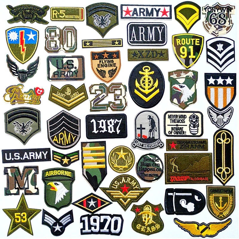 Vintage ARMY PATCHES Military Shoulder Insignia Uniform U.S. Pick A Patch B  