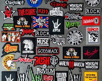 Rock Band Patches Jackets, Rock Band Iron Patches