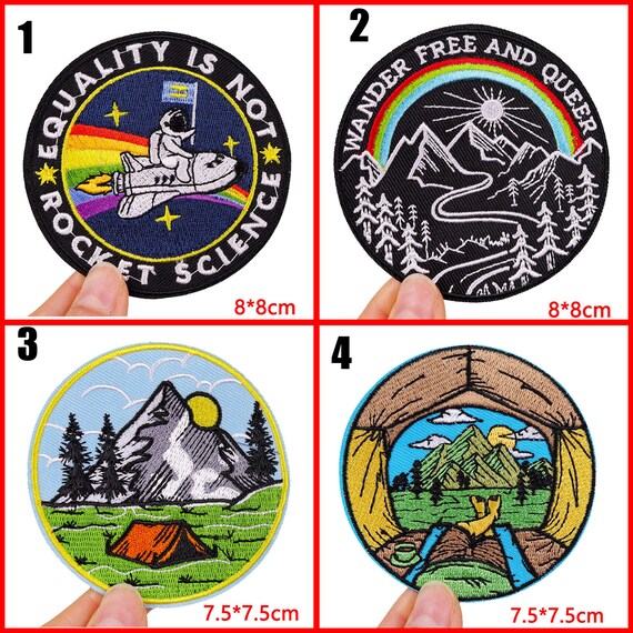 Patches Camping Nature Adventure Iron on Patches for Jackets, Mountain  Embroidery Patch Wilderness , Patches Gift 
