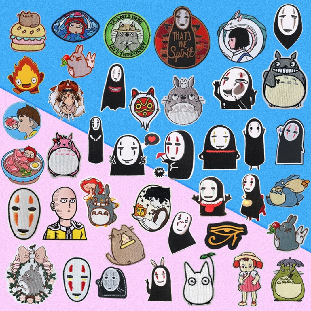 Anime Iron Patch Embroidered, Anime Patches Clothing