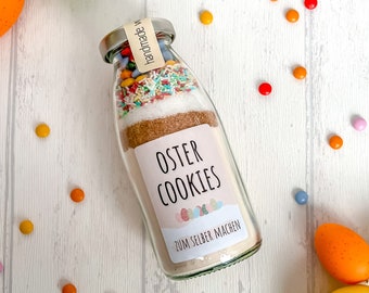 DIY Osterbackmischung im Glas: Oster Cookies zum Selber machen I Ostergeschenk aus der Küche