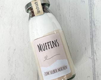 Muffins zum Selber machen I DIY Backmischung im Glas