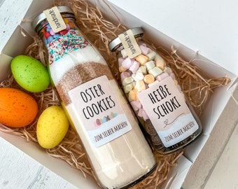 DIY Oster Geschenkset: Oster Cookies & heiße Schokolade zum Selber machen