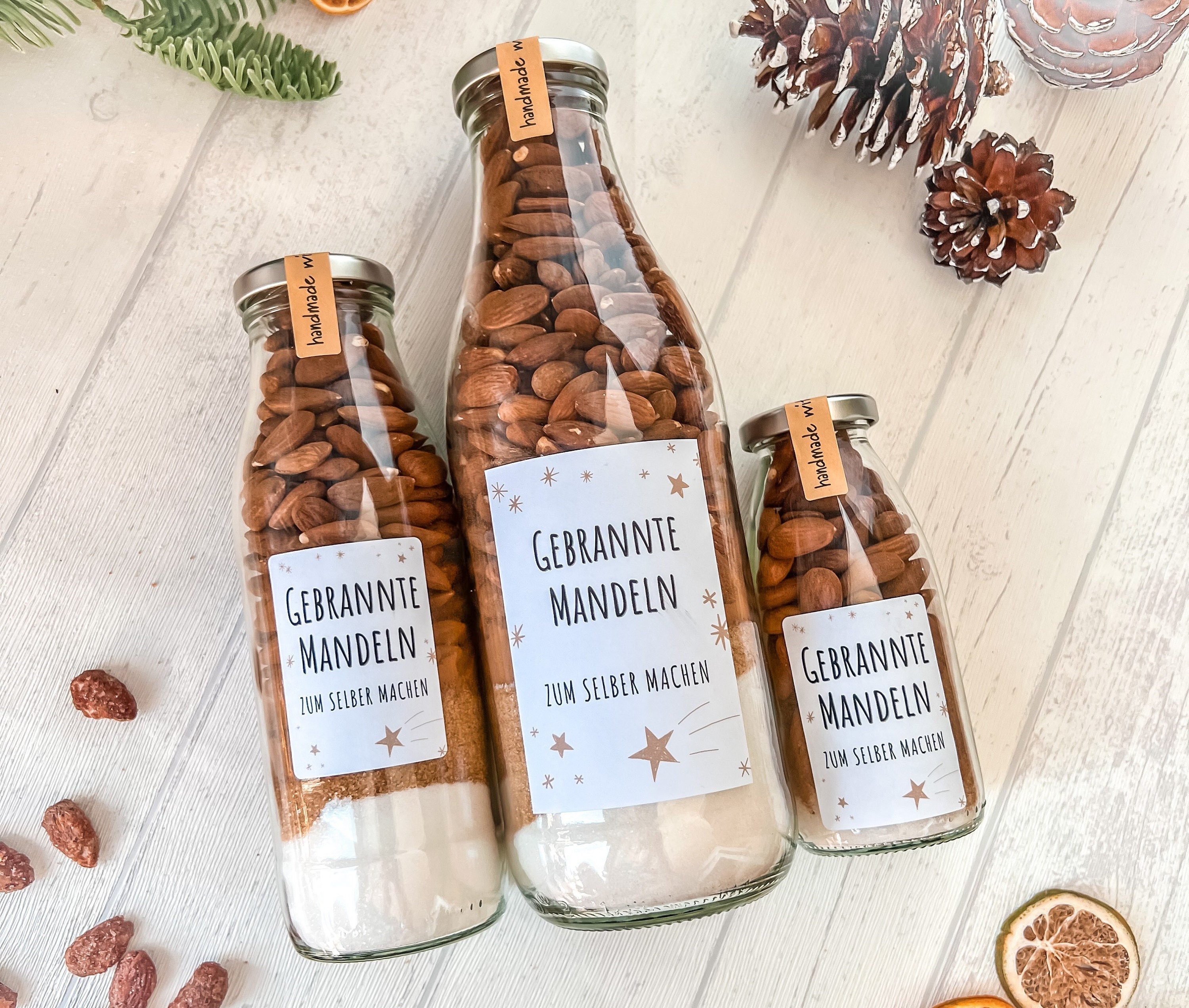 DIY Gebrannte Mandeln im Glas - Etsy.de