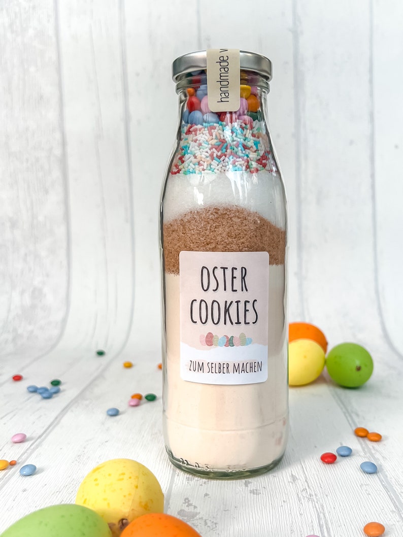 Oster Cookies zum Selber machen I DIY Backmischung im Glas I Geschenkidee zu Ostern image 3