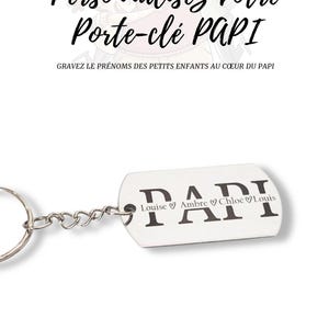 Personalized keychain &quot;Happy Grandpa&#39;s Day&quot; | Grandfather&#39;s Day keychain | Personalized Christmas Gift | Grandpa Gift - Grandpa&#39;s Day Gift