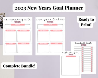 2023 New Year&#39;s Planner Complete Bundle