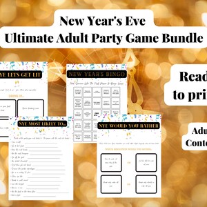 New Year&#39;s Eve Ultimate Adult Party Game Bundle