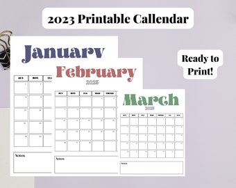2023 Printable Calendar