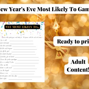 New Year&#39;s Eve Most Likely To Game