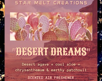 Desert Dreams Car Freshener, Car Air Freshener, Car Freshie, Car Freshener Hanging, Cute Car Accessories, Scented Air Freshener