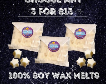 Choose Any 3 For 13 100% Soy Wax Melts, Wax Melts, Soy Wax Tarts, Vegan, Eco Friendly, Pet Friendly, Phthalate Free, Wax Melts Bundle