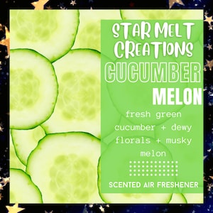 Cucumber Melon Car Freshener, Car Air Freshener, Car Freshie, Car Freshener Hanging, Scented Air Freshener, Cute Car Air Freshener