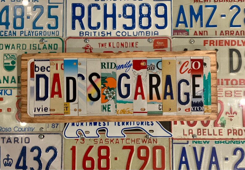 Custom License Plate Signs Etsy