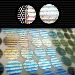 Warranty seals hologram tamper proof round labels 0.55 inch (14 mm)