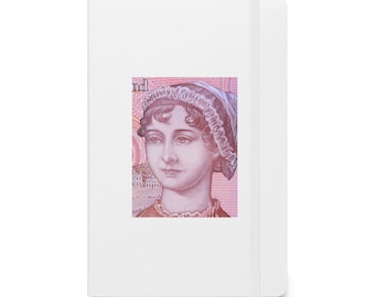 Jane Austen geïnspireerd dagboek met elastische sluiting en lintmarkering