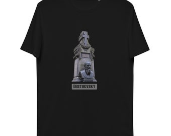 Biologisch katoen Fjodor Dostojevski literair shirt – klassiek auteurscadeau voor boekenliefhebbers