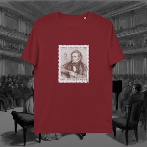 Organic Cotton Classical Composer Graphic Tee for Music Lovers - Unique Gift Idea