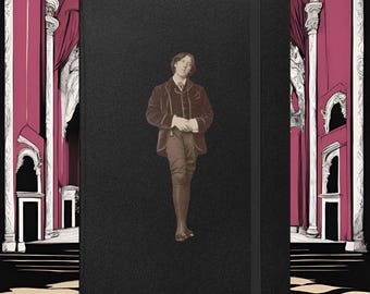 Oscar Wilde Dorian Gray Gothic Literary Journal – gelinieerd notitieboek voor schrijvers en boekenliefhebbers