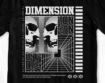Dimensions T-shirt, Eleventh Mind Graphic Tee, Streetwear
