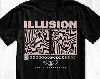 Illusion Streetwear T-Shirt, Graphic Tee