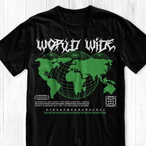 Worldwide Streetwear T-Shirt, Graphic Tee