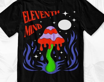 Retro Mushroom T-Shirt, Trippy Graphic Tees