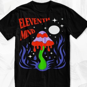 Retro Mushroom T-Shirt, Trippy Graphic Tees